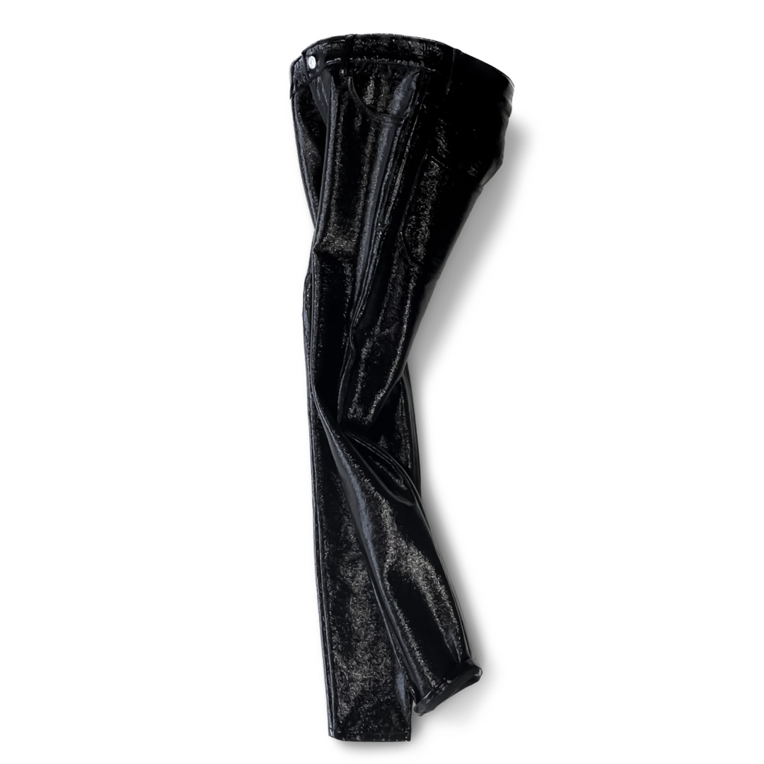 Men COURREGES Black VINYL パテント パンツ W30 | www.greenvda.com