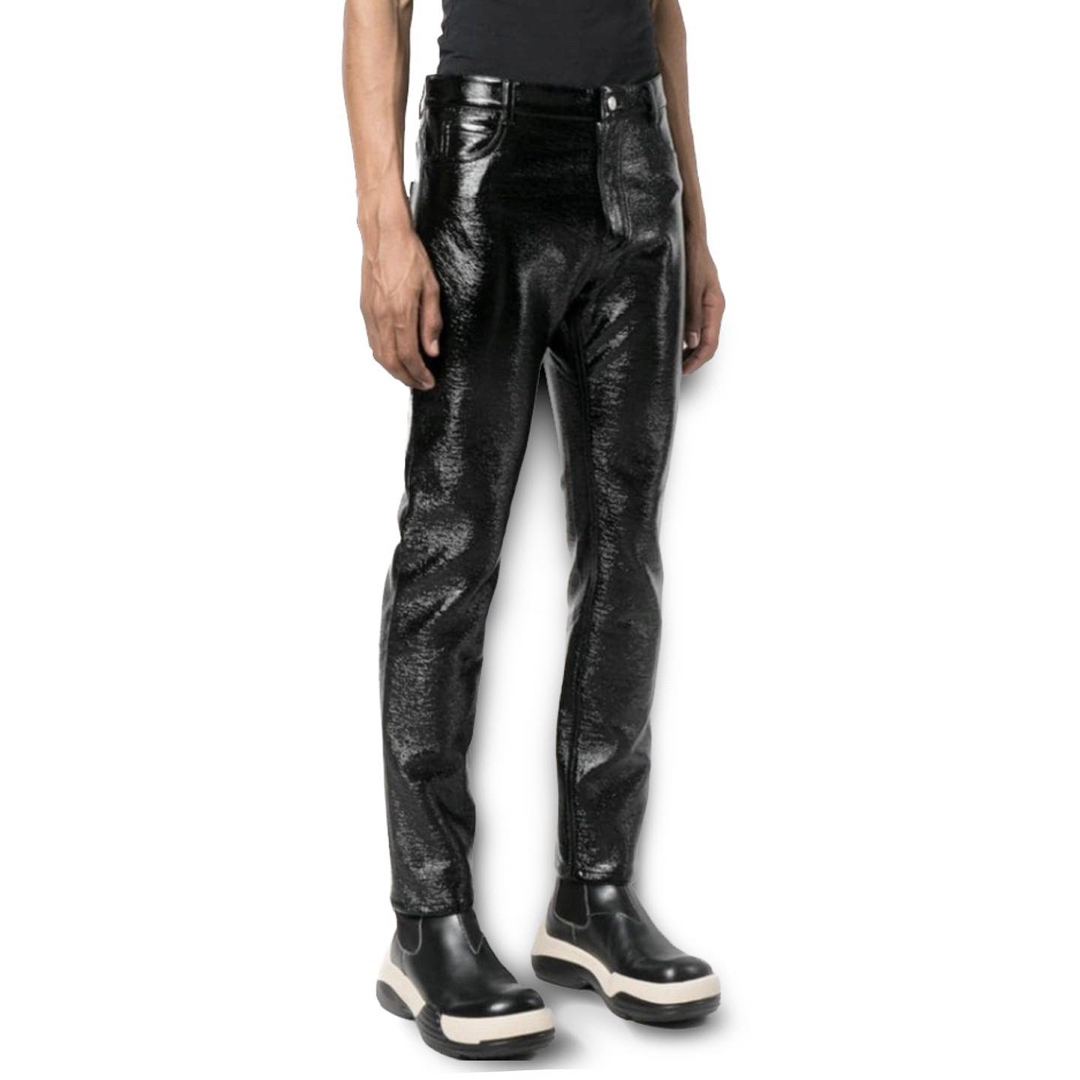 Men COURREGES Black VINYL パテント パンツ W30 | www.greenvda.com