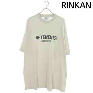 ヴェトモン(VETEMENTS)のヴェトモン  UE63TR700X フロントロゴクルーネックTシャツ メンズ M(Tシャツ/カットソー(半袖/袖なし))