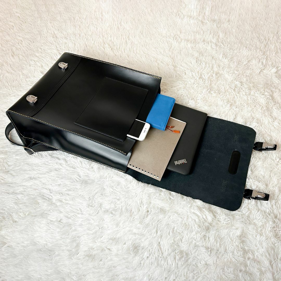 【極美品】ドクターマーチン ボックス レザーバックパック リュック ブラック