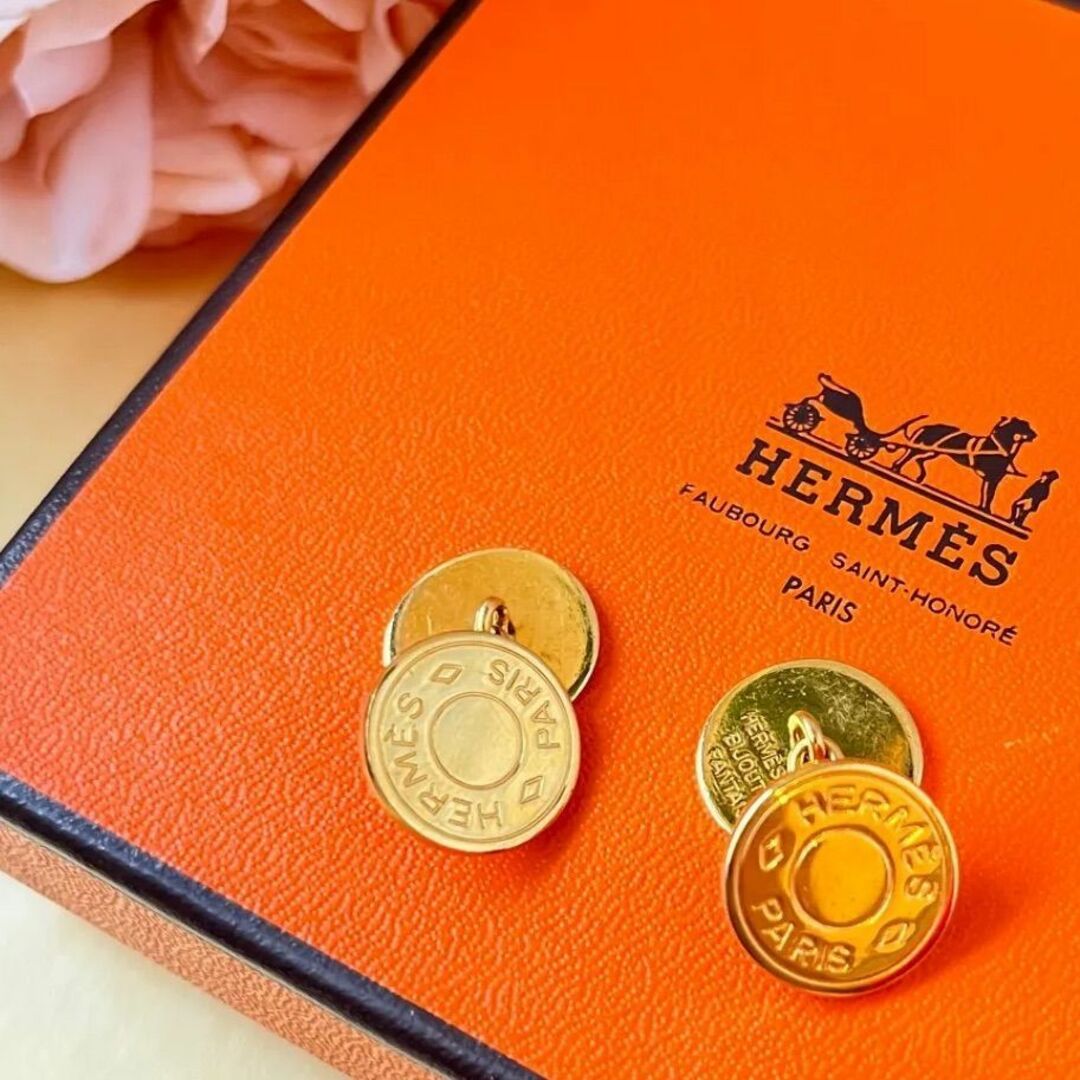 HERMES エルメス セリエ カフス GP ゴールド ネクタイピン・カフス