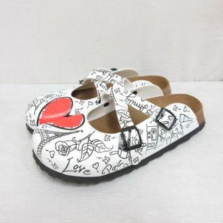 ビルケンシュトック(BIRKENSTOCK)のビルキー Birki's ローリー Rowley サボ サンダル 24cm 白(サンダル)