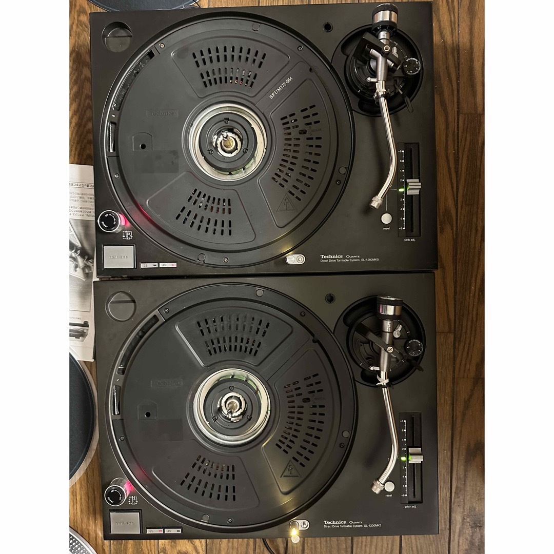 の定番 Technics SL-1200MK5 ターンテーブル2台 ターンテーブル