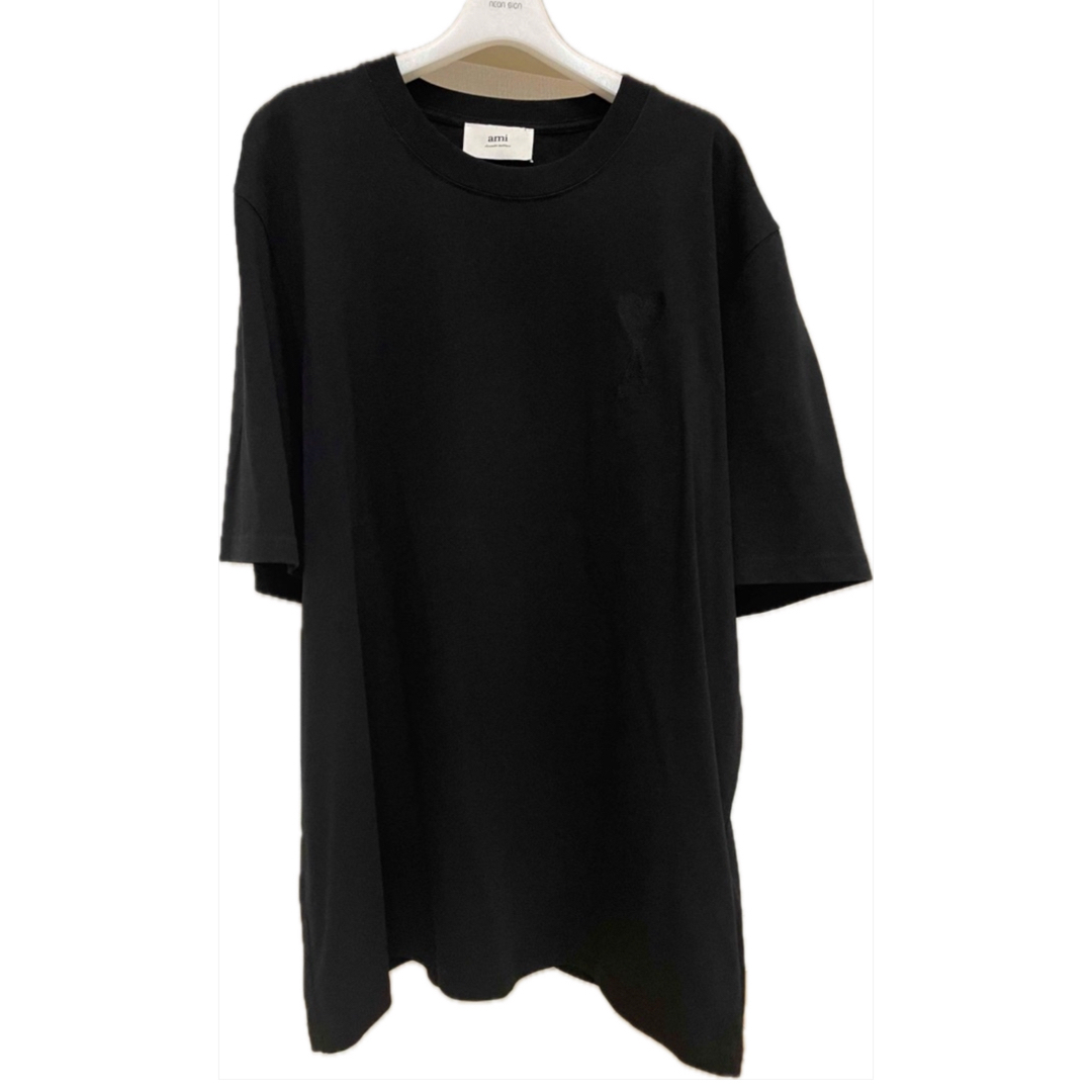 ami(アミ)のAMI DE COEUR Tシャツ ブラック メンズのトップス(Tシャツ/カットソー(半袖/袖なし))の商品写真