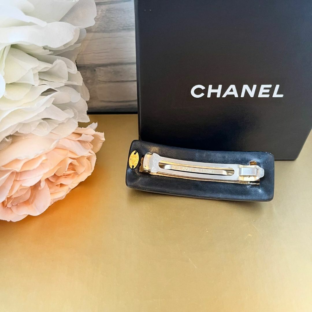 【希少】CHANEL バレッタ ゴールド ターンロック