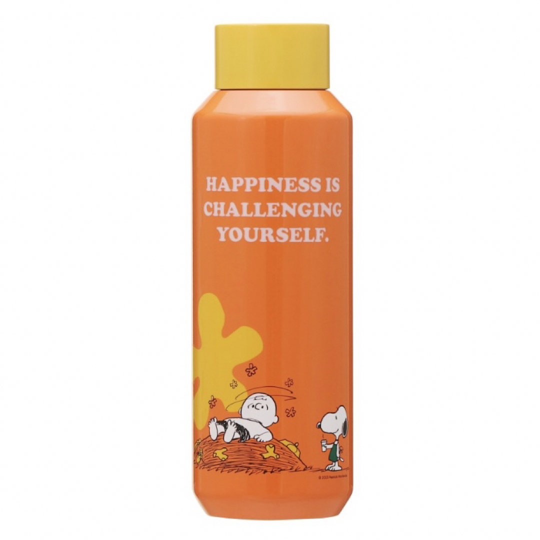 Starbucks Coffee(スターバックスコーヒー)のスターバックス　ステンレスボトル オレンジ PEANUTS  473ml インテリア/住まい/日用品のキッチン/食器(タンブラー)の商品写真