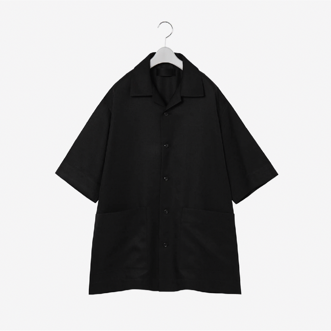 TH PRODUCTS - OPEN COLLAR SHIRT (BLK)メンズ