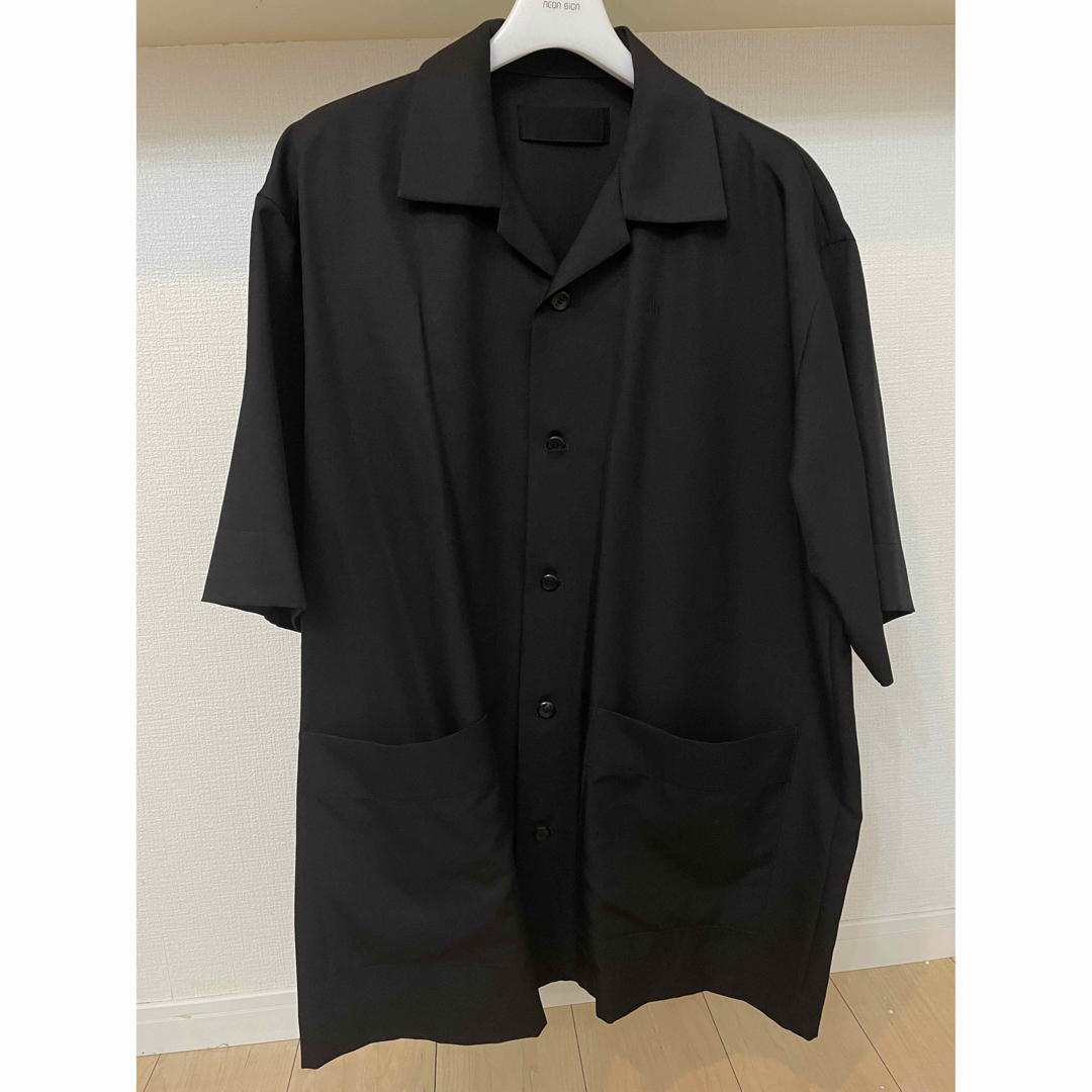 TH PRODUCTS - OPEN COLLAR SHIRT (BLK)