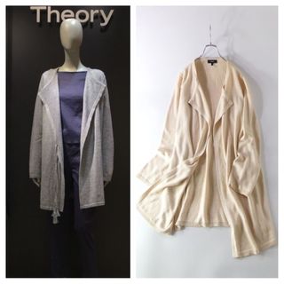 セオリー(theory)の美品 Theory 定価42,900円 上質コットン ロングカーディガン(カーディガン)