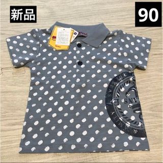 トイザラス(トイザらス)の新品 タグ付き 90 キッズ　子供服　男の子　半袖シャツ ドット柄(Tシャツ/カットソー)