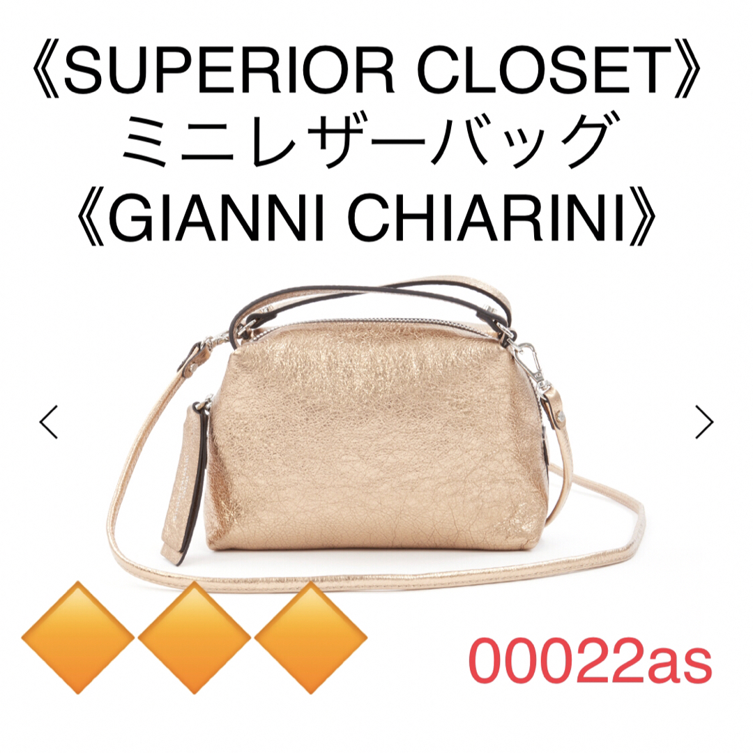 GIANNI CHIARINI(ジャンニキャリーニ)のSUPERIOR CLOSET ミニレザーバッグGIANNI CHIARINI レディースのバッグ(ショルダーバッグ)の商品写真