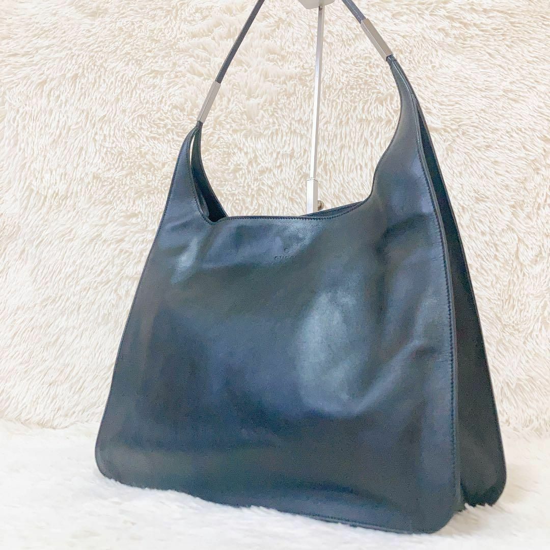 ✨美品✨ グッチ ショルダーバッグ ワンショルダー  黒 オールレザー