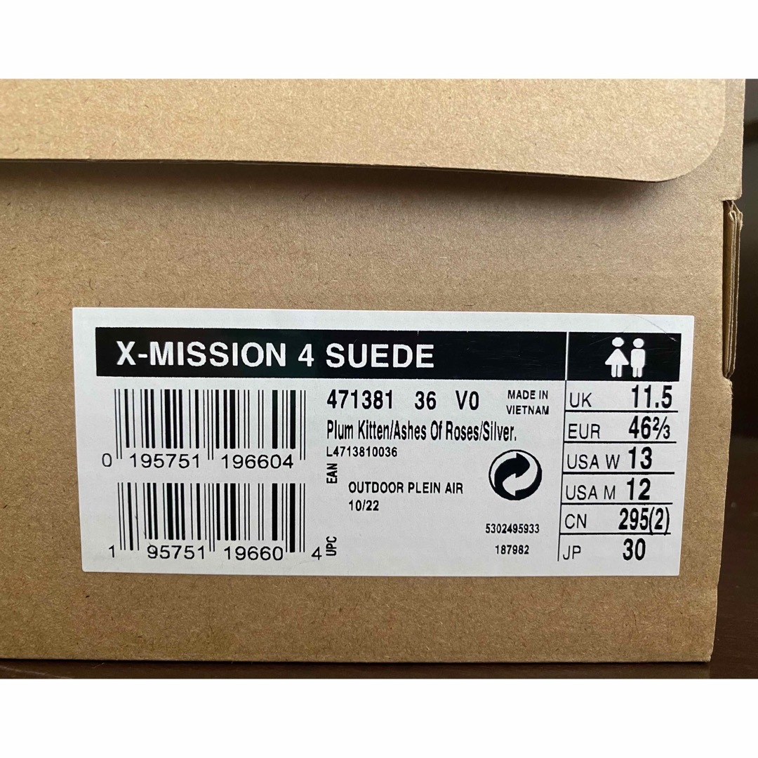 SALOMON - 希少Salomon X-Mission 4 Suede新品未使用30cm正規品の通販