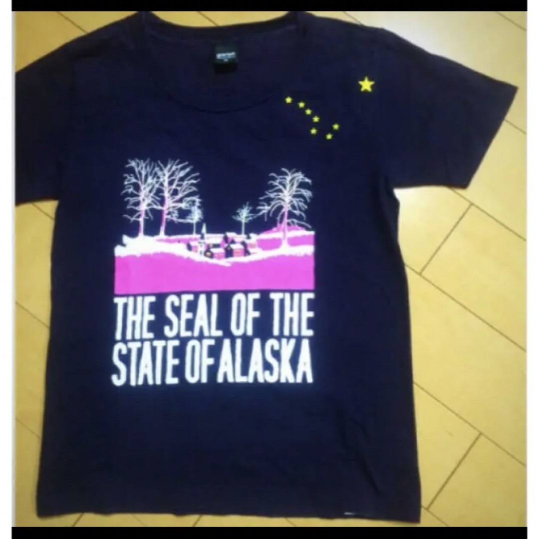 Design Tshirts Store graniph(グラニフ)のグラニフALASKAデザインコットンT メンズのトップス(Tシャツ/カットソー(半袖/袖なし))の商品写真