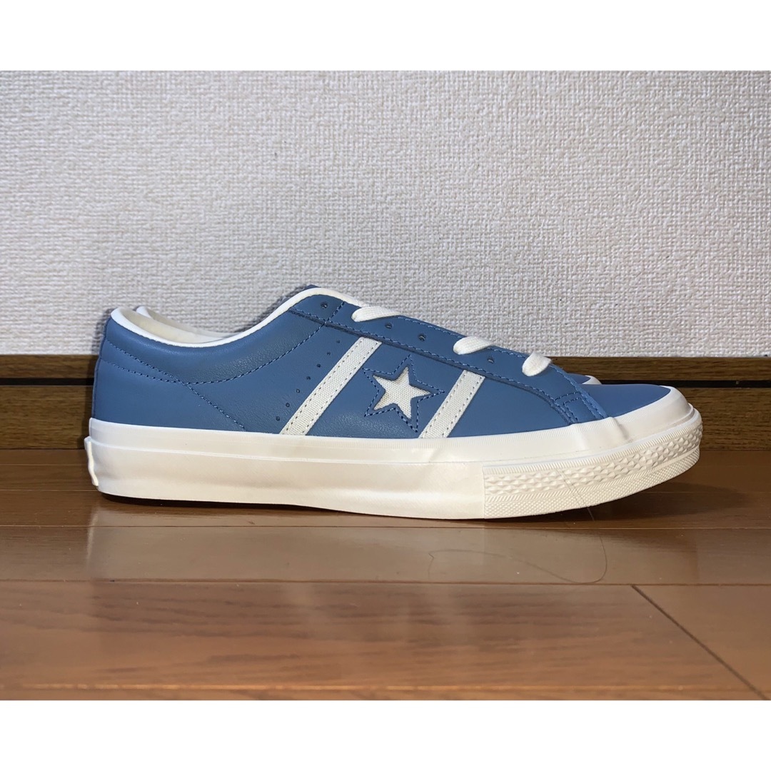CONVERSE(コンバース)の26cm 新品 CONVERSE STAR&BARS レザー ブルー 青 白 メンズの靴/シューズ(スニーカー)の商品写真