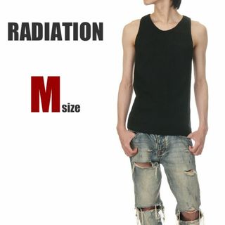 【新品】RADIATION タンクトップ M 黒 メンズ 無地 厚手(タンクトップ)