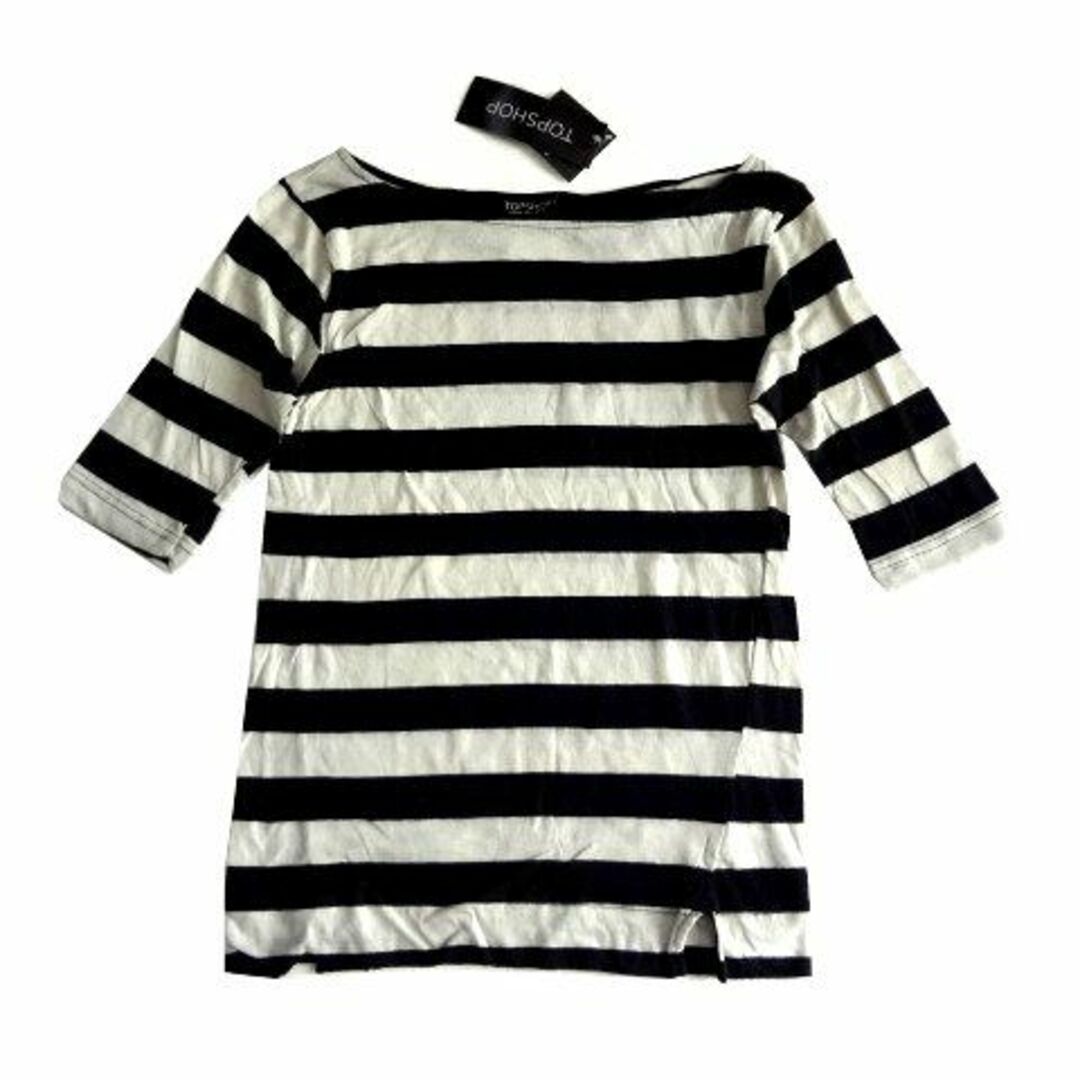 TOPSHOP(トップショップ)の新品 定価2520円 TOPSHOP トップショップ ボートネック Tシャツ  レディースのトップス(Tシャツ(半袖/袖なし))の商品写真