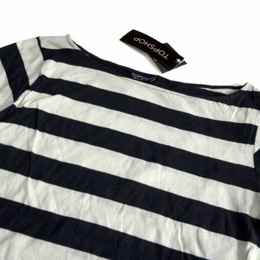 TOPSHOP(トップショップ)の新品 定価2520円 TOPSHOP トップショップ ボートネック Tシャツ  レディースのトップス(Tシャツ(半袖/袖なし))の商品写真