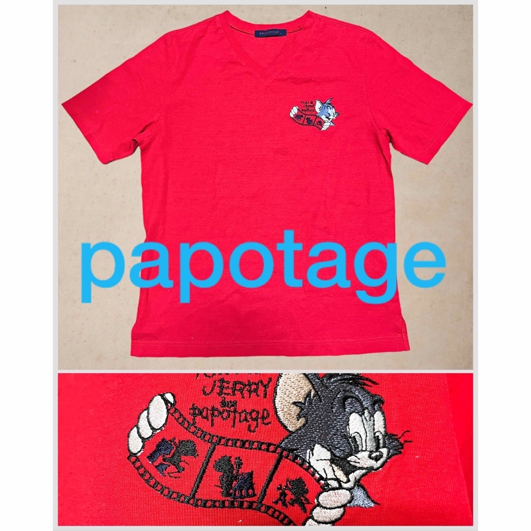 LEICA(ライカ)のトムとジェリー　Tシャツ　綿　コットン　ライカ　papotage ヴィンテージ レディースのトップス(Tシャツ(半袖/袖なし))の商品写真