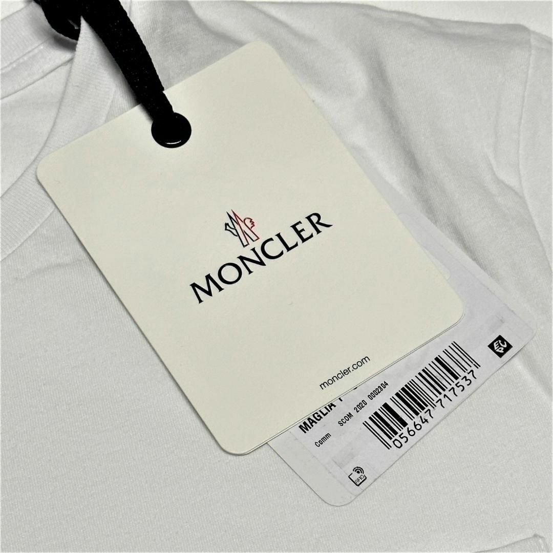 【新品 フランス直営購入】MONCLER ロゴ 胸 ポケット Tシャツ Mサイズ