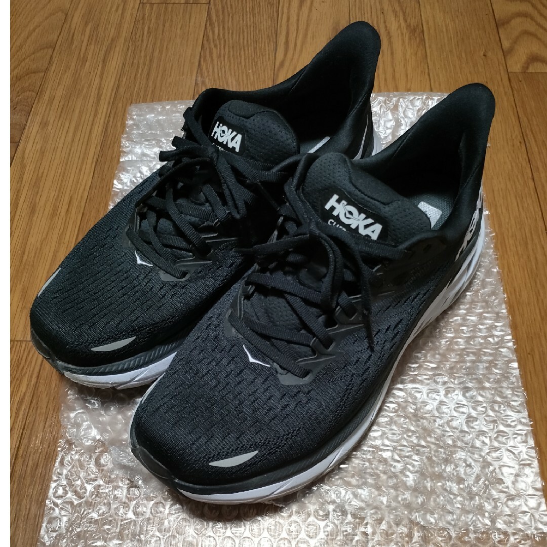 HOKA ONE ONE(ホカオネオネ)のHOKA ONE ONE CLIFTON8 WIDE 27.5cm 中古美品 メンズの靴/シューズ(スニーカー)の商品写真