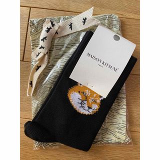 メゾンキツネ(MAISON KITSUNE')の新品　メゾンキツネ　MAISON ITSUNE FOX HEAD SOCKS(ソックス)