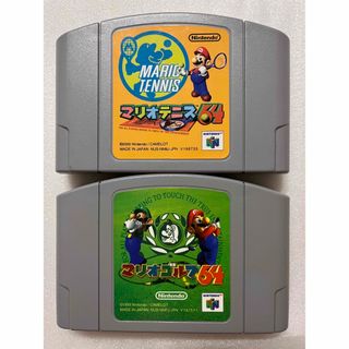 ニンテンドウ64(NINTENDO 64)の任天堂/ニンテンドー64ソフト　マリオテニス　マリオゴルフ(家庭用ゲームソフト)