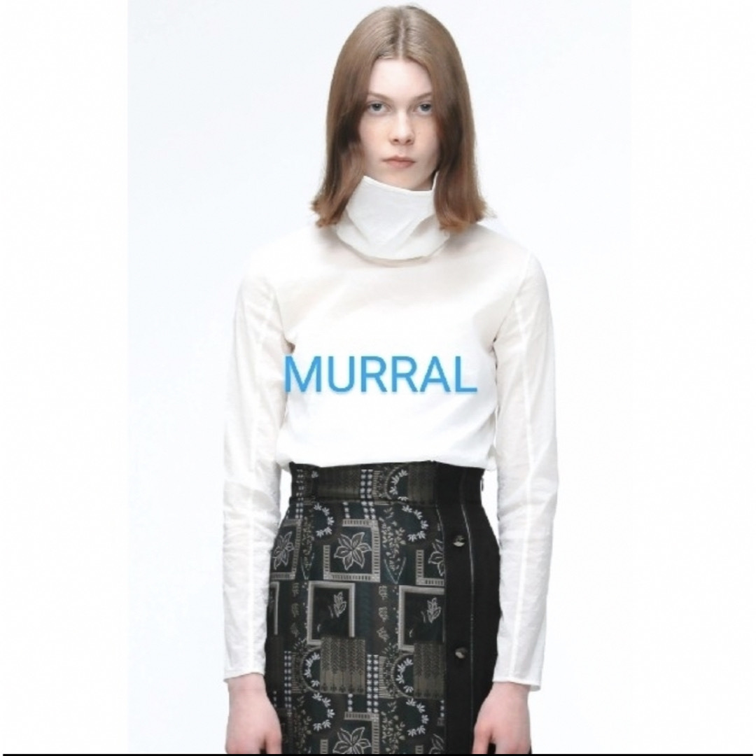 ミューラル　MURRAL stretch sheer top (White)