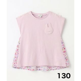 エニィファム(anyFAM)のany FAM KIDS 130㎝　バックシャン Tシャツ　ピンク　花柄(Tシャツ/カットソー)