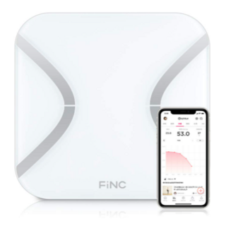 FiNC SmartScale (スマホ連動 体組成計 11項目測定 )(体重計/体脂肪計)
