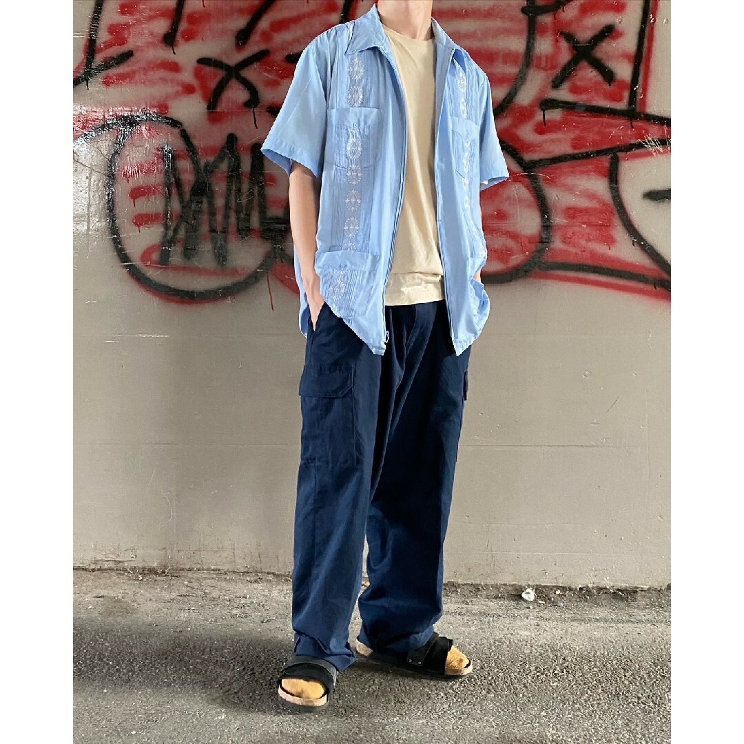 light blue Cuba shirt メンズのトップス(シャツ)の商品写真