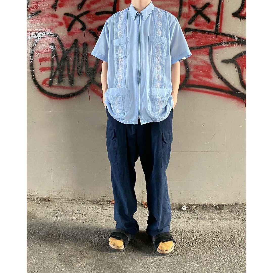 light blue Cuba shirt メンズのトップス(シャツ)の商品写真