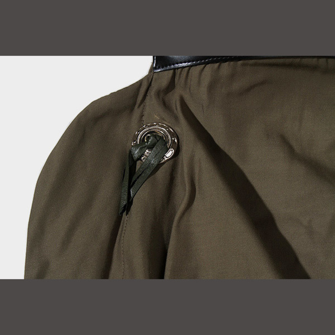 新品 20AW トーガ プルラ Rayon belt skirt 36 カーキ-