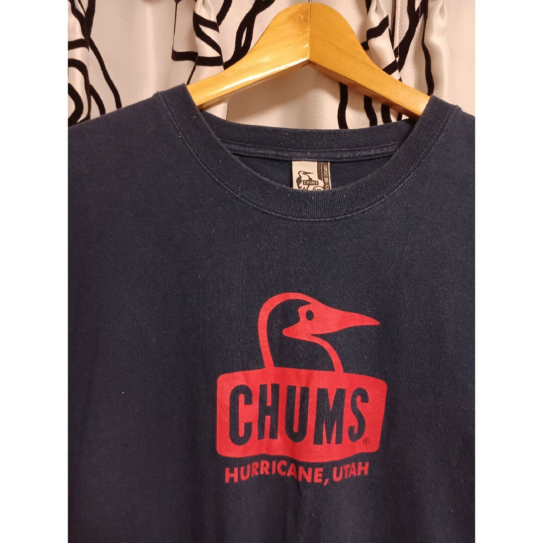 新品　SALE CHUMS  Flamingo Tシャツ navy xl
