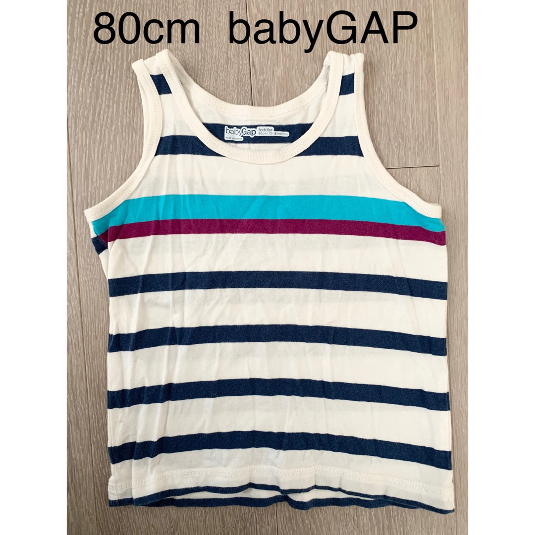 babyGAP 【80cm】babyGAP☆ボーダー タンクトップの通販 by もなか's shop｜ベビーギャップならラクマ