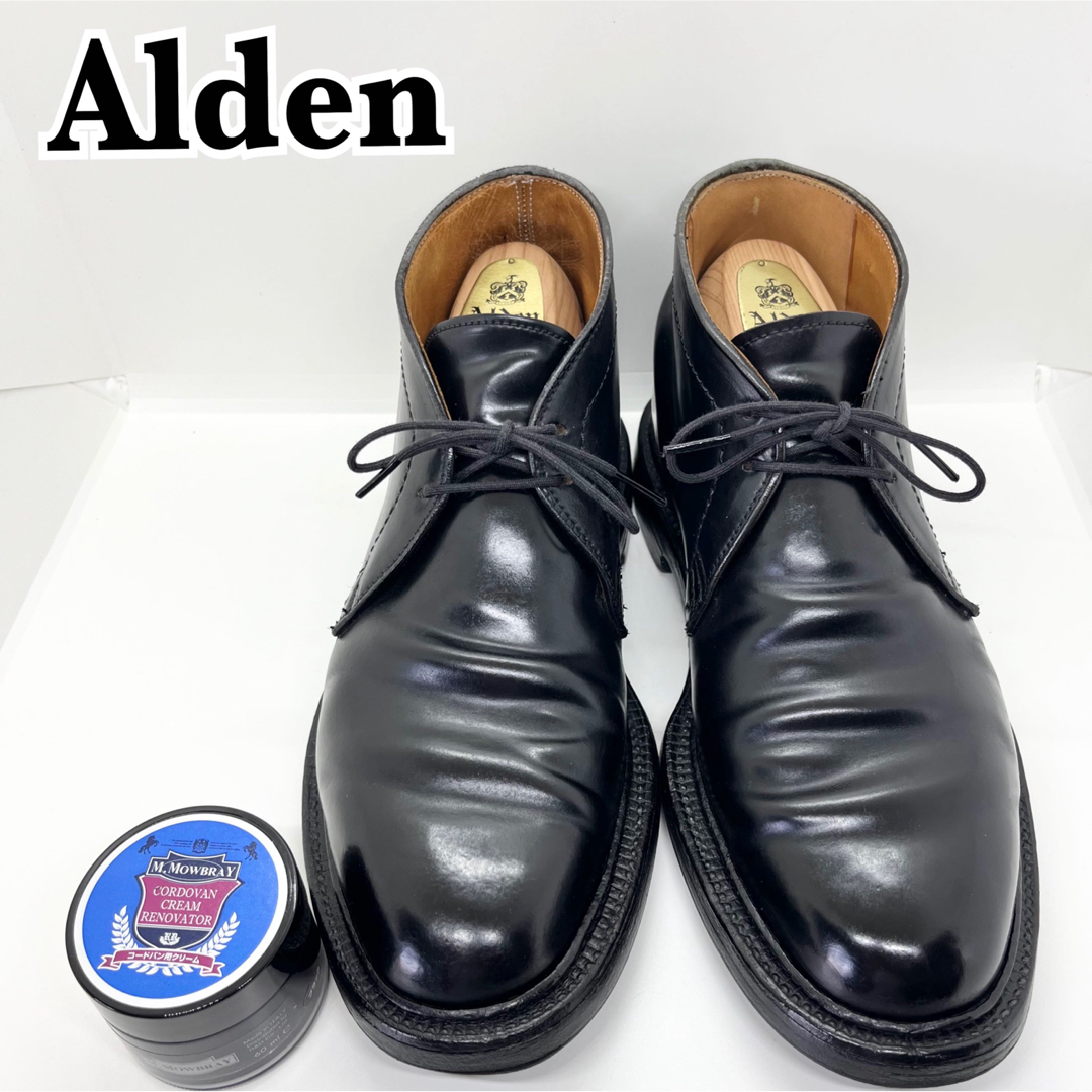 Alden オールデン 1340 チャッカブーツ コードバン 黒 7 D 25