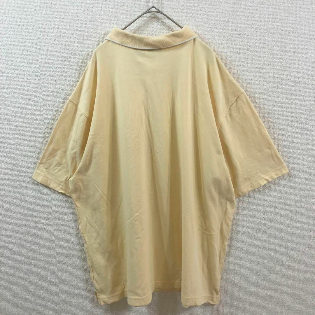 【美品】半袖ポロシャツ XL レモンイエロー GEORGE アメリカ輸入 古着 メンズのトップス(ポロシャツ)の商品写真