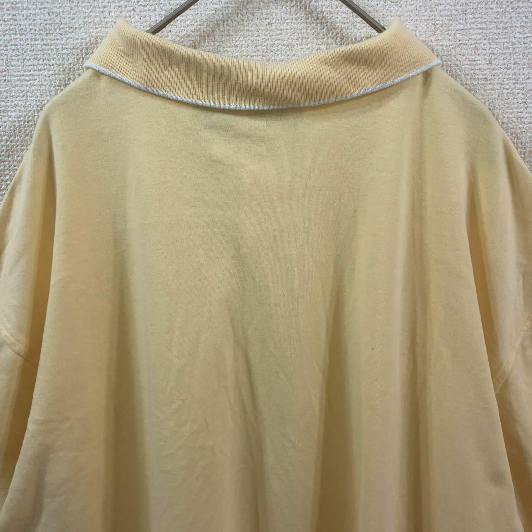 【美品】半袖ポロシャツ XL レモンイエロー GEORGE アメリカ輸入 古着 メンズのトップス(ポロシャツ)の商品写真