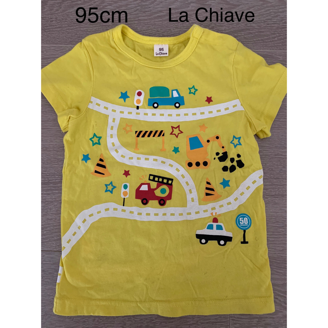 キムラタン(キムラタン)の【95cm】La Chiave イエロー 半袖Tシャツ キッズ/ベビー/マタニティのキッズ服男の子用(90cm~)(Tシャツ/カットソー)の商品写真