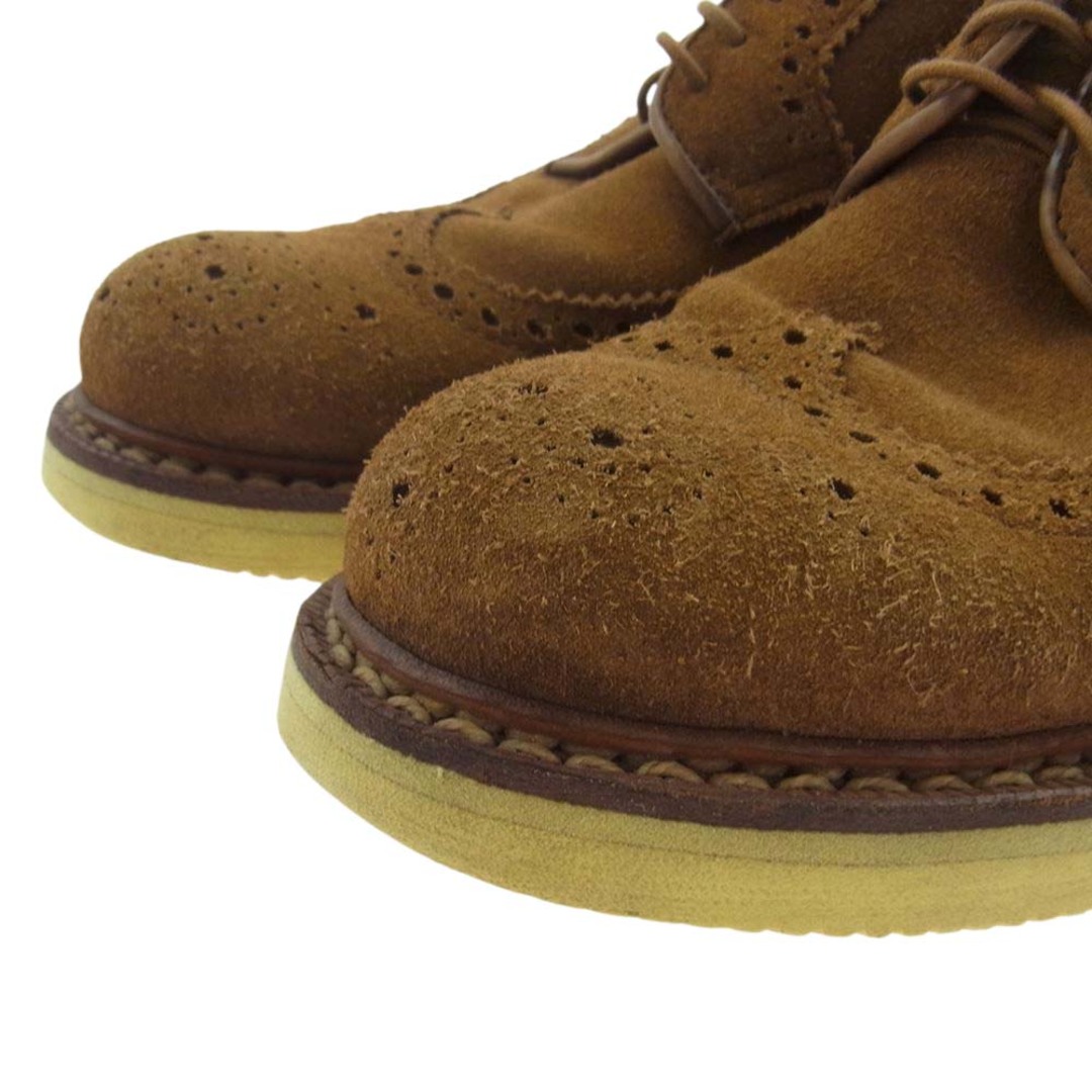 VISVIM(ヴィスヴィム)のVISVIM ビズビム その他靴 13SS 0113302002006 PATRICIAN WT-FOLK ウィングチップ スエード フォーク シューズ ブラウン系 US9【中古】 メンズの靴/シューズ(その他)の商品写真