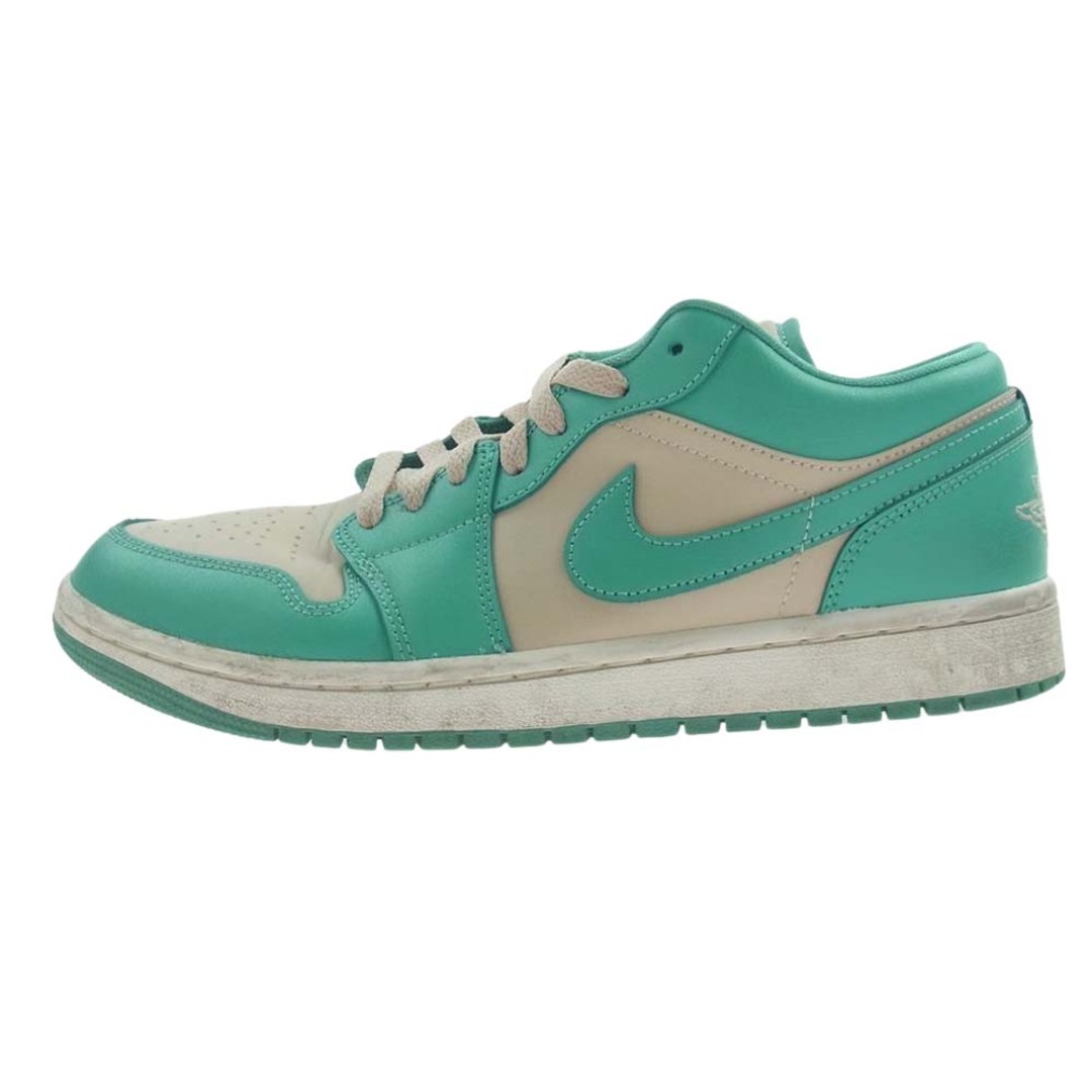 NIKE AIR JORDAN ナイキ ジョーダン スニーカー DC0774-131 WMNS AIR JORDAN 1 LOW SANDDRIFT/WASHED TEAL-SAIL SABLE DELAVE/CANARD DELAVE ウィメンズ ロー ティール グリーン ローカットスニーカー インディゴブルー系 27cm