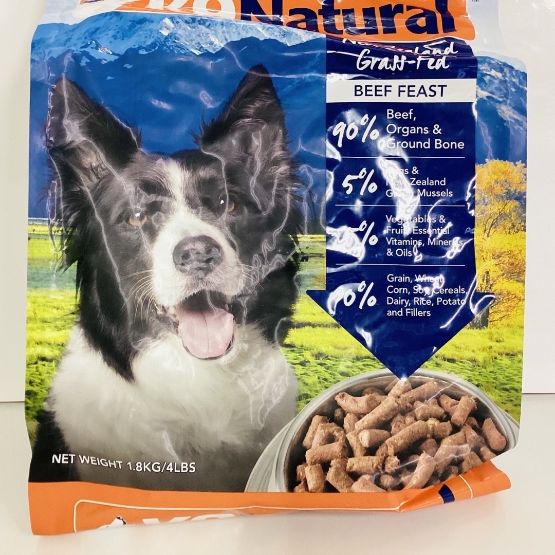 K9ナチュラル ビーフ・フィースト&ラム・フィースト 1.8kg 2個セット-