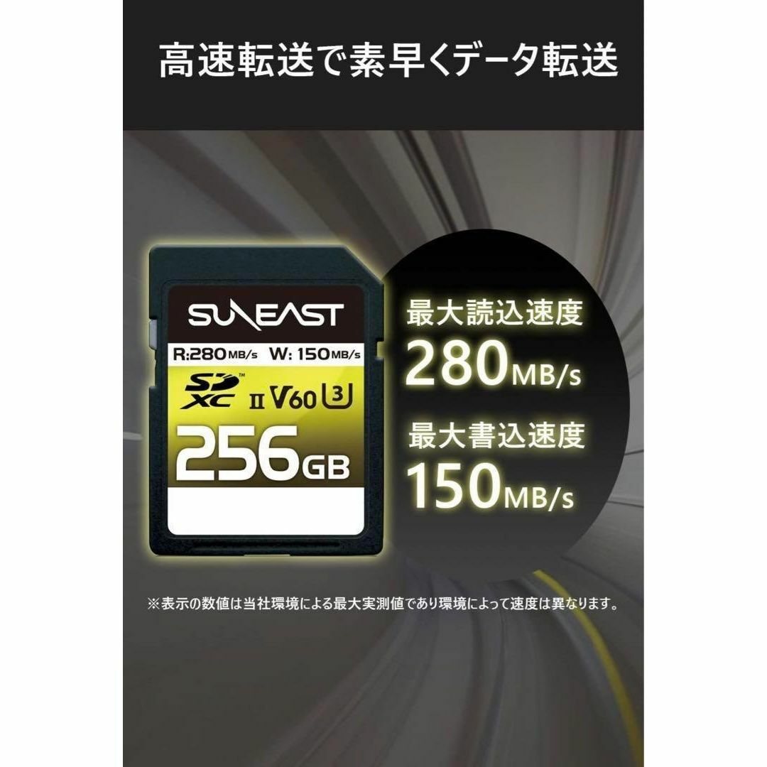 【新品】★SUNEAST★ サンイースト★　SDXCカード 256GB280MB