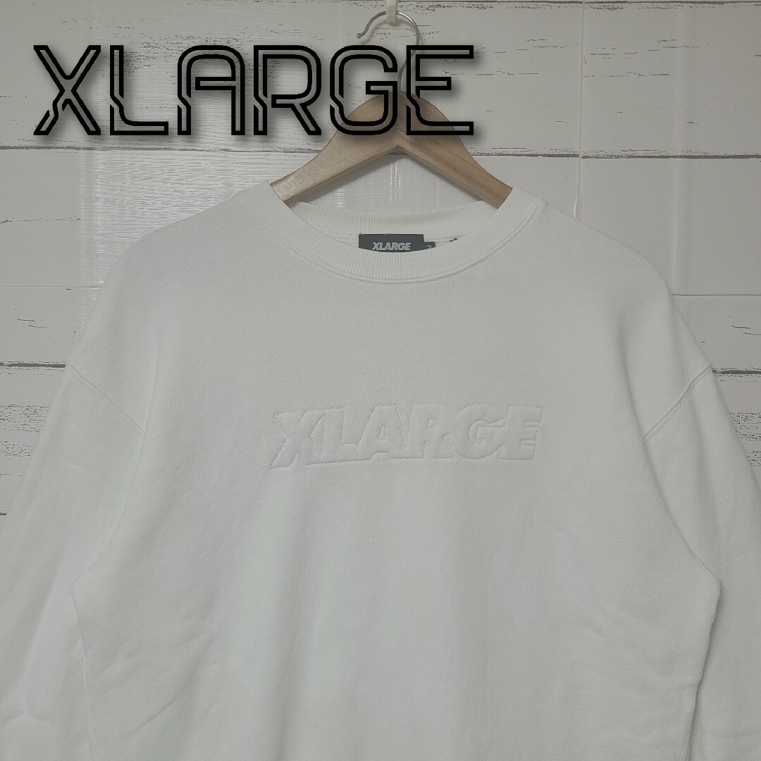 大人気》XLARGE エクストララージ スウェット トレーナー 刺繍ロゴ M
