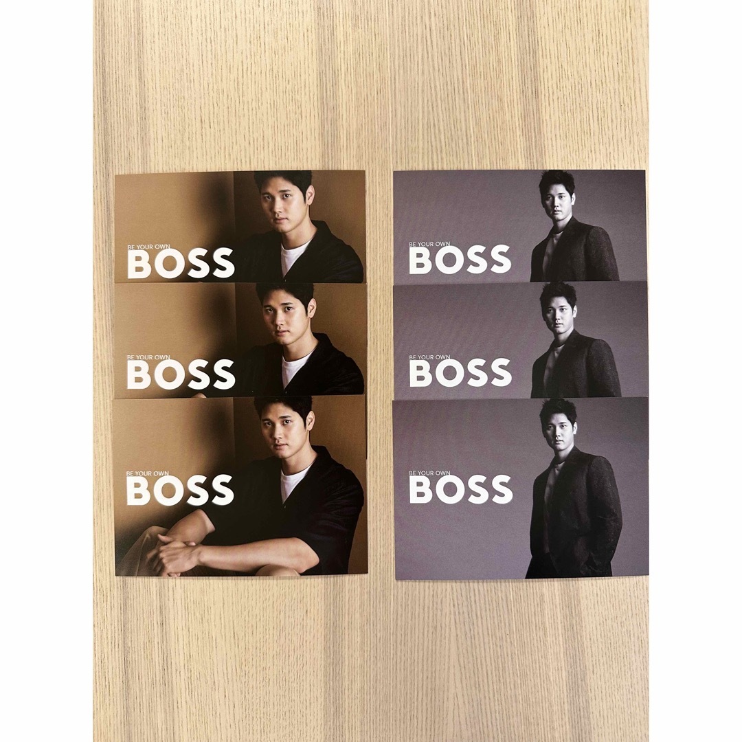 BOSS(ボス)の大谷翔平　BOSS ポストカード エンタメ/ホビーのタレントグッズ(スポーツ選手)の商品写真