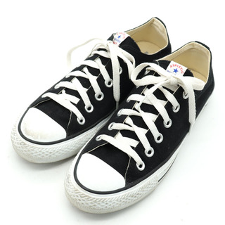 コンバース(CONVERSE)のコンバース ローカットスニーカー ネクスター 110 OX 32765141 シューズ 靴 メンズ レディース 24cmサイズ ブラック CONVERSE(スニーカー)