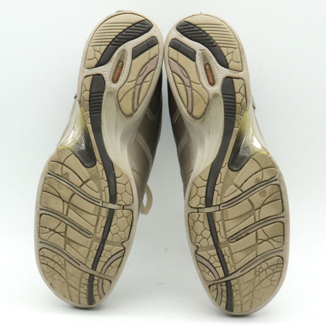 アシックス ペダラ pedala コンフォートシューズ サイドジップ スニーカー 靴 ウォーキング レディース 23.5cmサイズ ゴールド asics