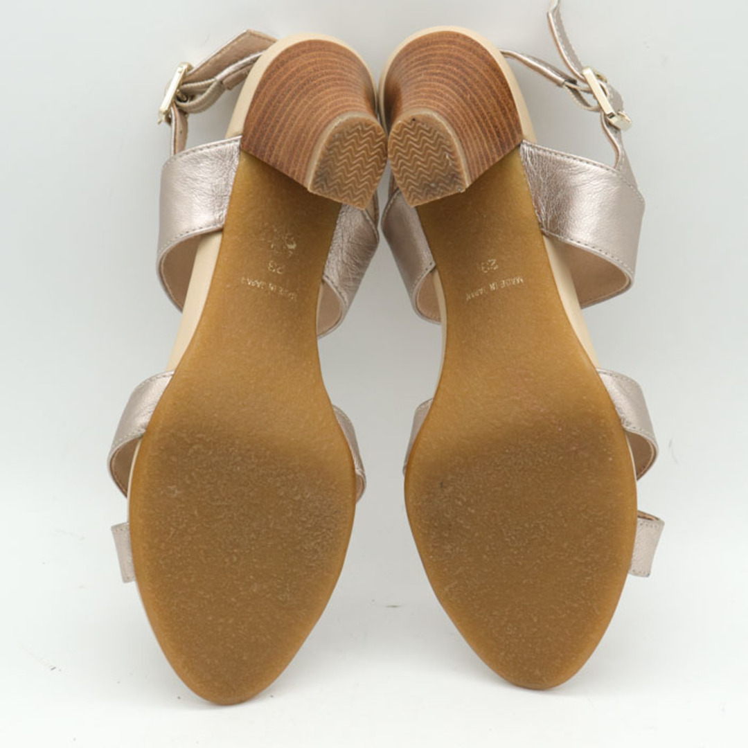 サヴァサヴァ ストラップサンダル クロスベルト ミドルヒール 日本製 シューズ 靴 ブランド レディース 23cmサイズ ピンク cava cava レディースの靴/シューズ(サンダル)の商品写真