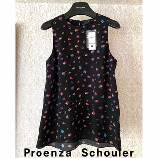 PROENZA SCHOULER ワイヤーメッシュ柄 シルクトップス 2