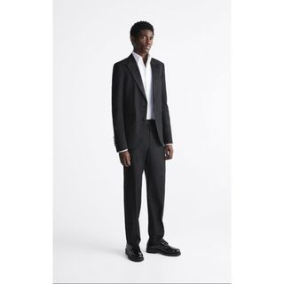 ザラ(ZARA)のZARA タキシードパンツ(新品タグ付き)(スラックス/スーツパンツ)